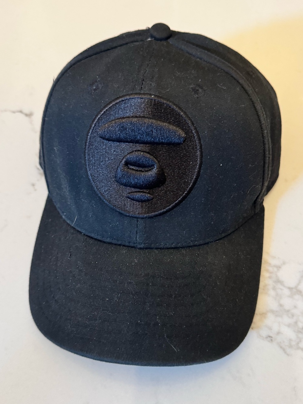 Aape brand Black Embroidered Logo Baseball Cap